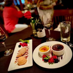 a plate of food on a table