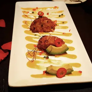 a plate of appetizers