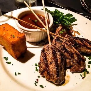 Soy Ginger Glazed Kobe Beef Skewers