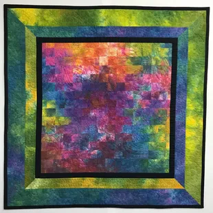 Convergence quilt with Ricky Tims Hand Dyed Fabrics