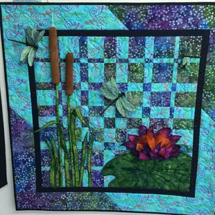 Dragonflies Converge.  3D Challenge Quilt