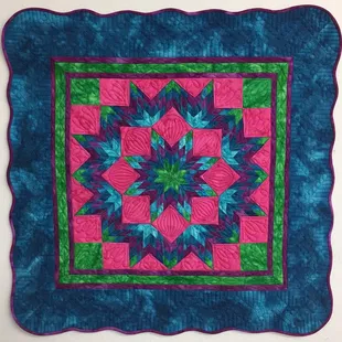 Toy Lone Star - Miniature quilt 15" x 15"