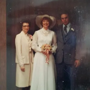 Bride's mom in 1970's