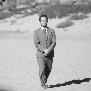 The suit she altered for my husband last minute! He looked great in it coming down the isle!