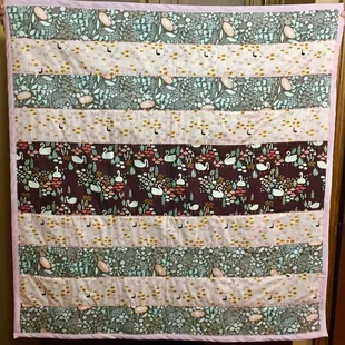 The finished product with the CLOUD9 Fabrics I bought from Sew to Speak! So happy with how it turned out!