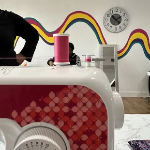 Threading the machine