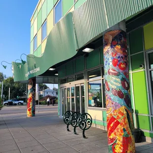 outside