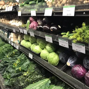 Tons of organic and local produce.