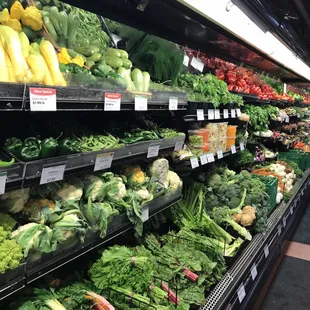 Tons of organic and local produce.