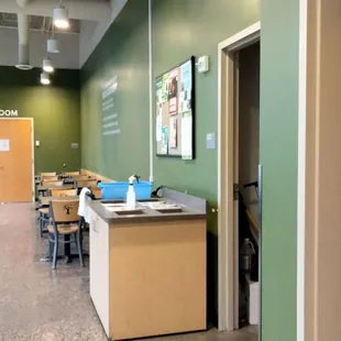 a view of a classroom