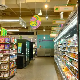 a grocery store aisle