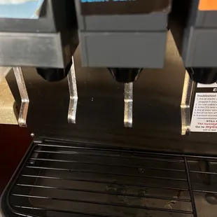 Dirty fountain drink dispensers