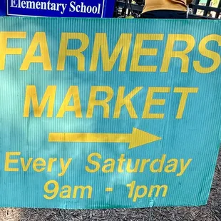 Sign near entrance