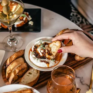 Sweet and Spicy Whipped Ricotta