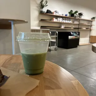 Matcha latte (half gone already because it was so good!)