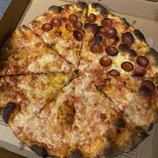 pizza, food