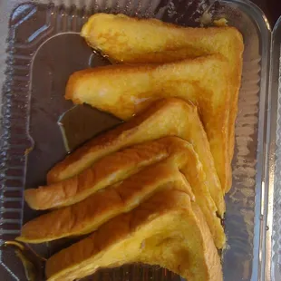 french toast in a plastic container