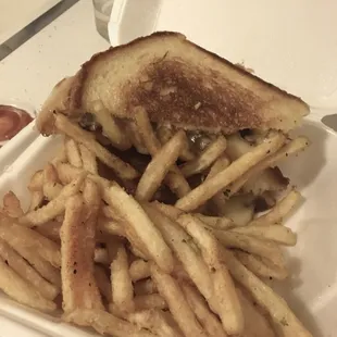 Sexy Grilled Cheese and Cajun Fries