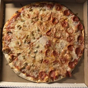 Half pep/Half sausage