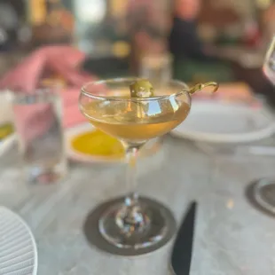 Dirty martini half drank! So good!