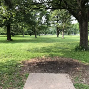 Tee pad, hole 18