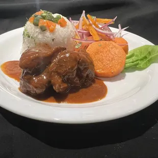 Adobo de cerdo ( marinated pork marinated with chicha de jora with peruvian spices )