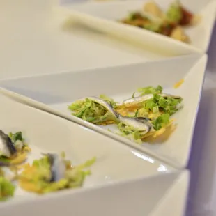 Caesar Salad on Parmesan Cup w Anchovies