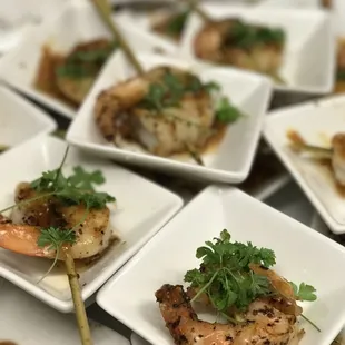 Satay Prawns - Passed hors d&apos;oeuvres