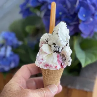 Triple berry and cookies and cream