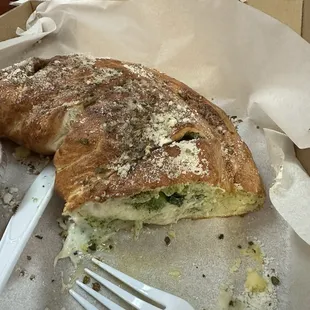 Chicken Pesto Calzone