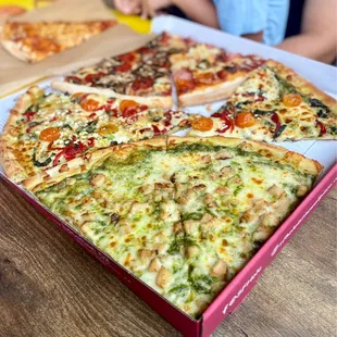Variety of slices