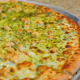 pesto chicken pizza