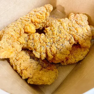 Juicy crispy chicken tenders!