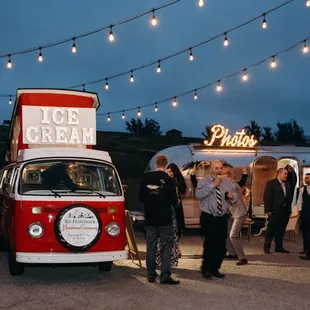 people standing outside