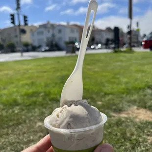 Banoffe Ice Cream, single scoop