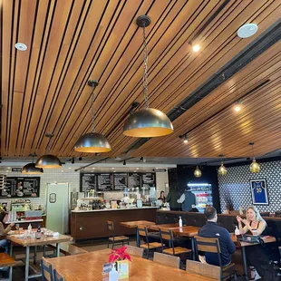 the interior of a restaurant