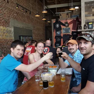 A small group sneaks over to Cellarmaker...mmm IPA