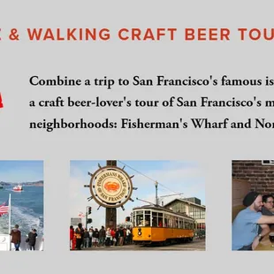 Alcatraz, Craft Beer, Fisherman's Wharf, North Beach. See it all, drink it all!
