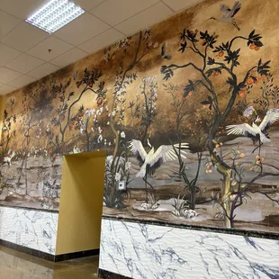 Shopping plaza interior