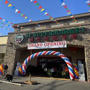 Grand opening front entrance