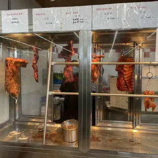 BBQ items with prices posted