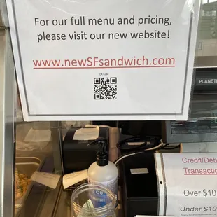 You see their full menu online