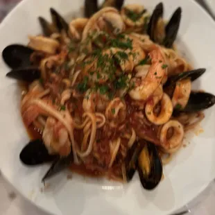 Seafood pasta