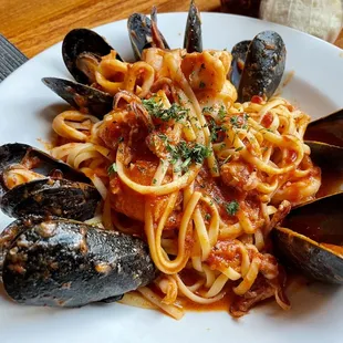 Seafood pasta