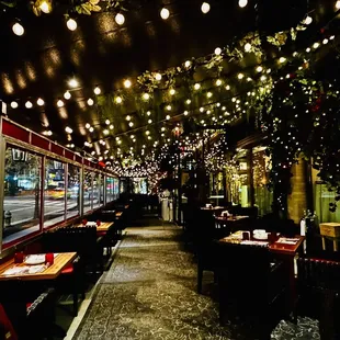 Enclosed, heated patio