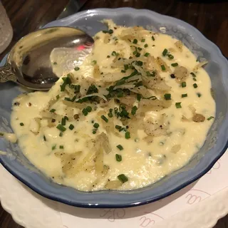Soft Polenta Cacio e Pepe