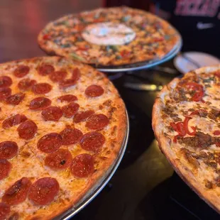 Half and half pizza