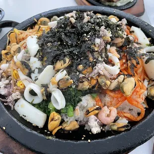 Seafood Dolpan Bibimbop