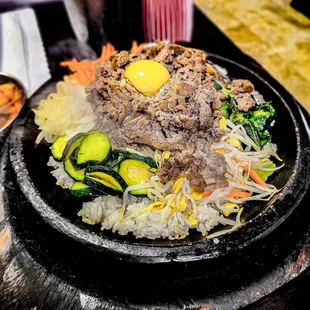 28. BBQ Beef and Vegetables in Stoneware
