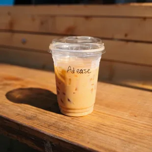 At Ease - our Lavender Latte. No, it doesn't taste like a farmer's market. Calming yet invigorating.